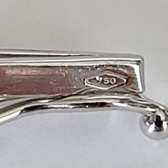 Aaron Basha 18K White Gold Diamond Bar Link Bracelet - Picture 4 of 11